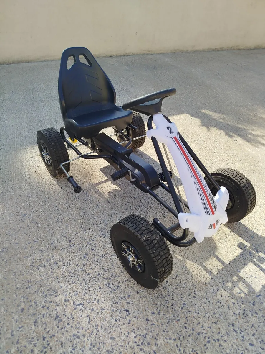 Rally Team Go Kart Black and White - Image 1