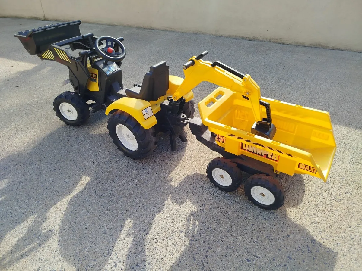 Falk Ride on Tractor & Dump Trailer - Image 2