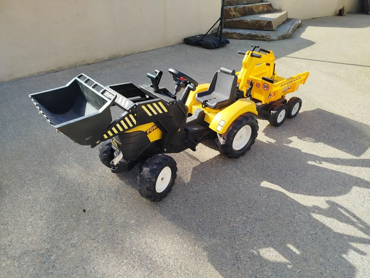 Falk Ride on Tractor & Dump Trailer - Image 3