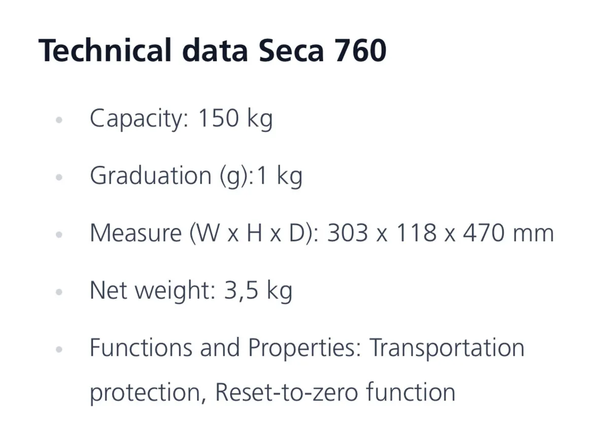Seca weighing scales (model 760) - Image 2