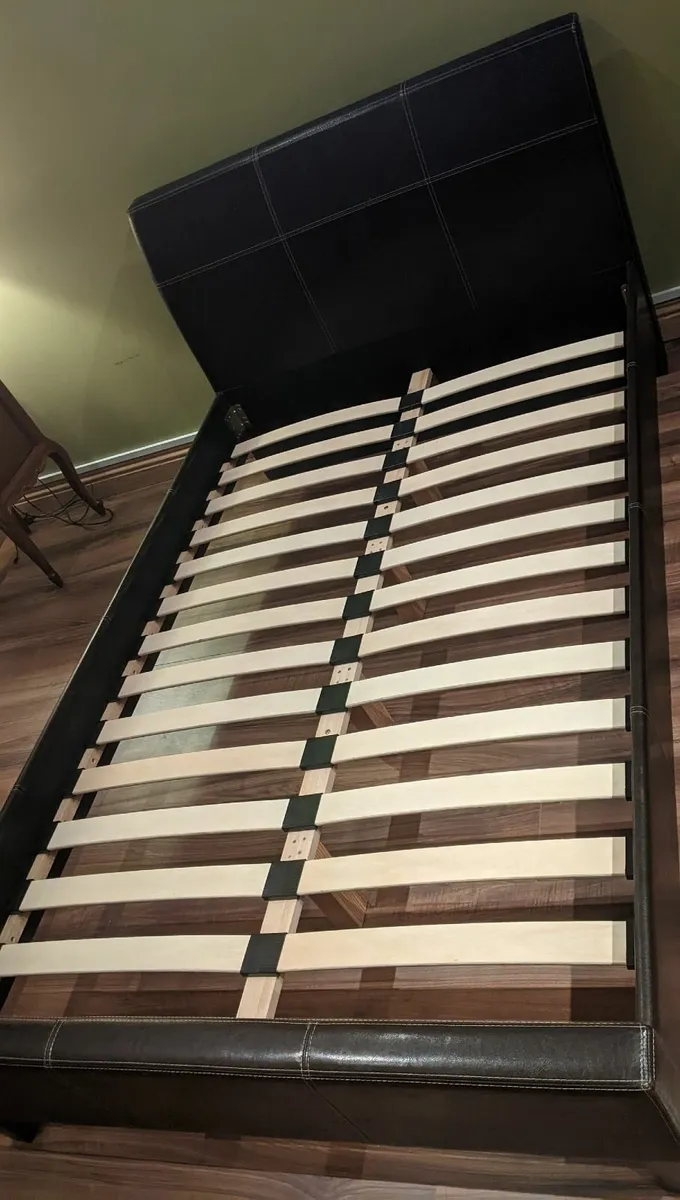 Small Double Bed Frame with Mattress - Image 3