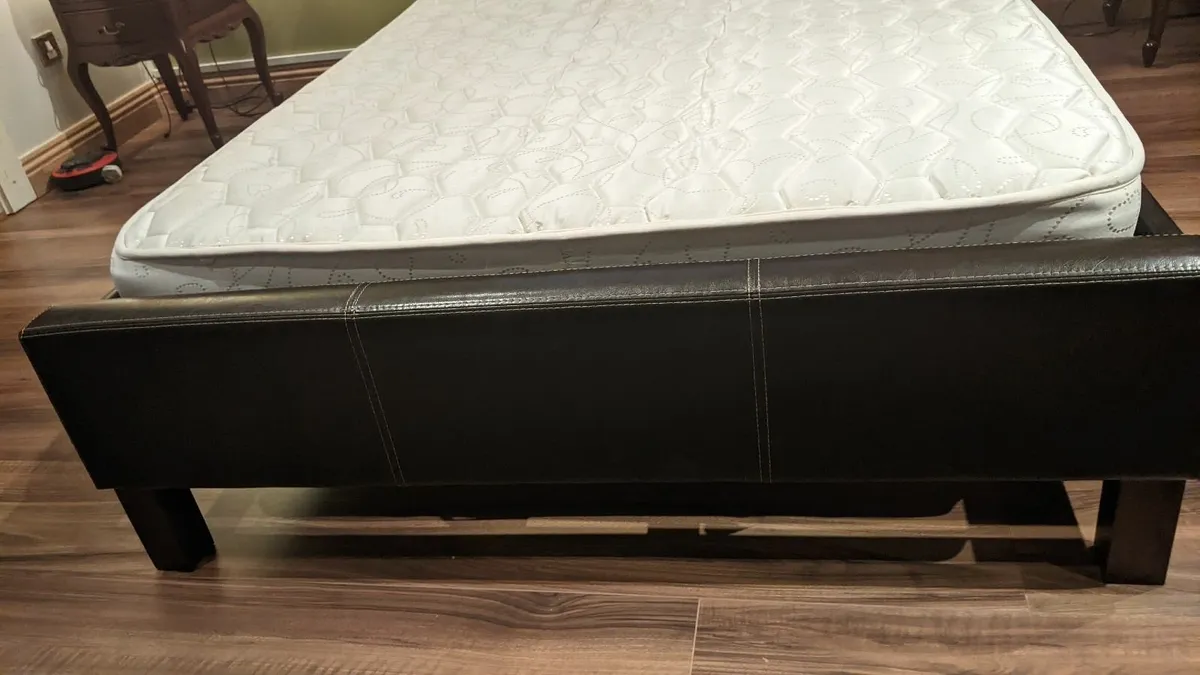 Small Double Bed Frame with Mattress - Image 4