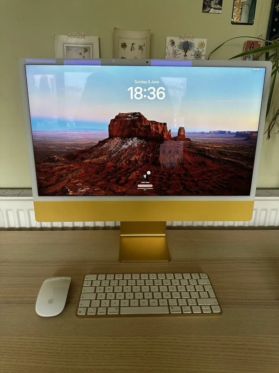 Apple iMac 24” M1 Rare Yellow 16GB RAM 512 GB SSD - Image 1