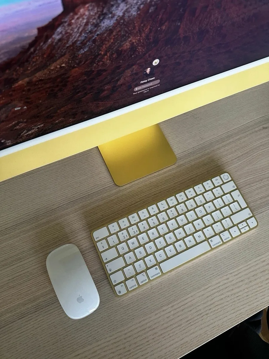Apple iMac 24” M1 Rare Yellow 16GB RAM 512 GB SSD - Image 2