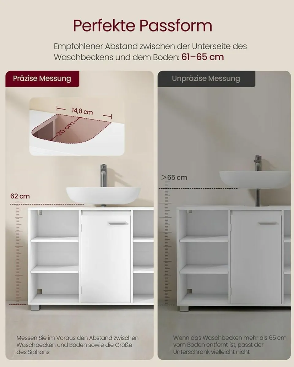 Bathroom Cabinet with Adjustable Shelves - Image 3