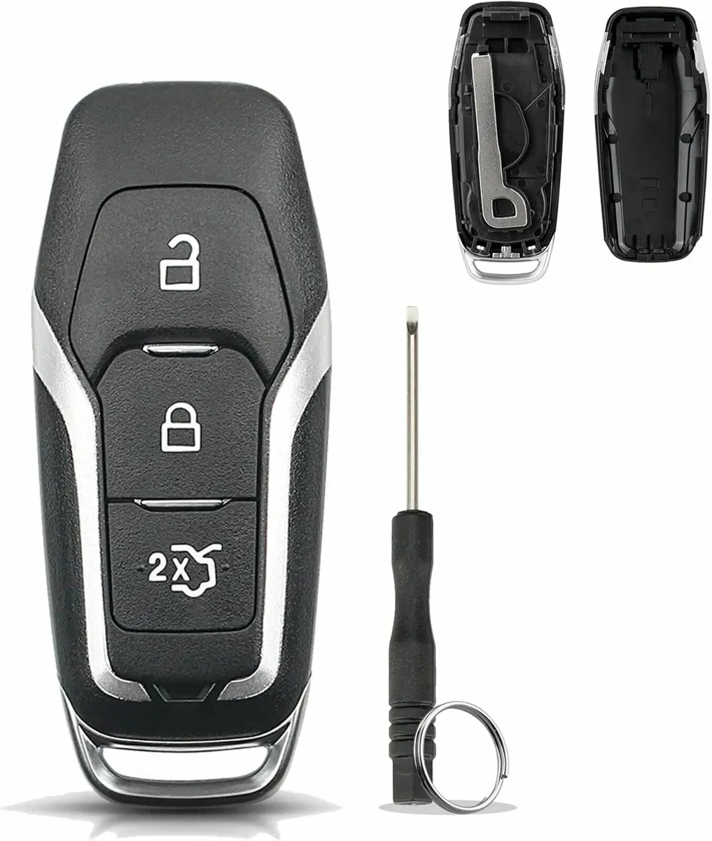 3 buttons For 2015 Ford Mondeo Key Fob Cover Case - Image 1