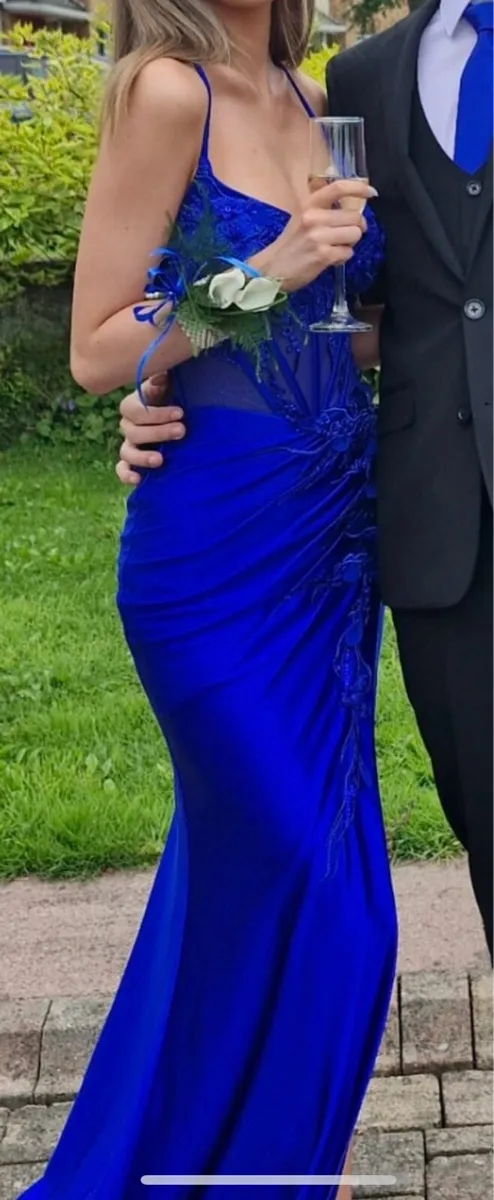 Royal Blue Debs Dress - Image 3