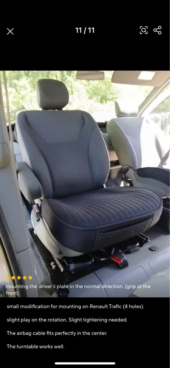 Swivel Seat Base,360 multivan camper - Image 2