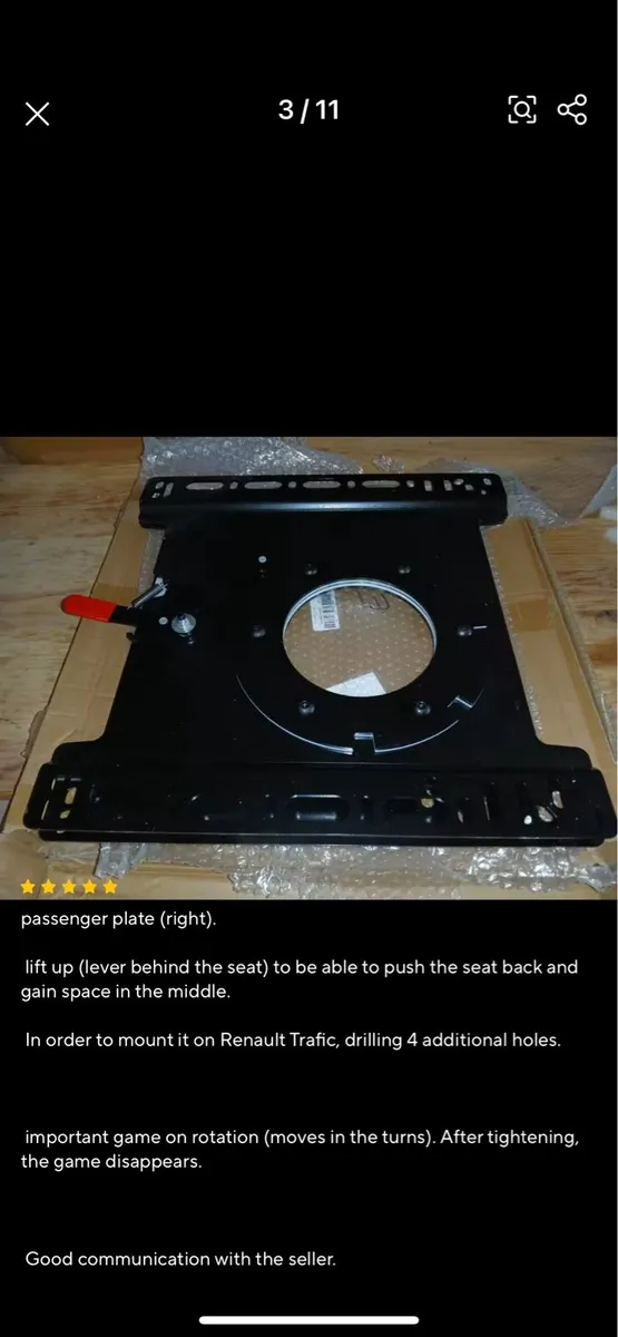Swivel Seat Base,360 multivan camper - Image 4