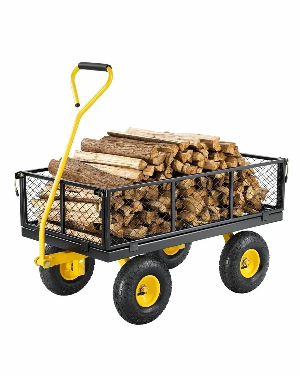Heavy Duty Garden Cart with 408kg Load Capacity - Image 4