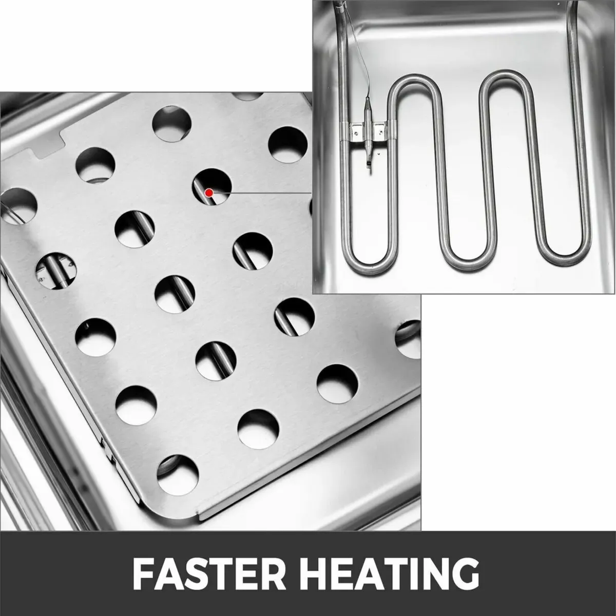 Deep Fryer 12L Stainless Steel Dual Basket 5000W - Image 3
