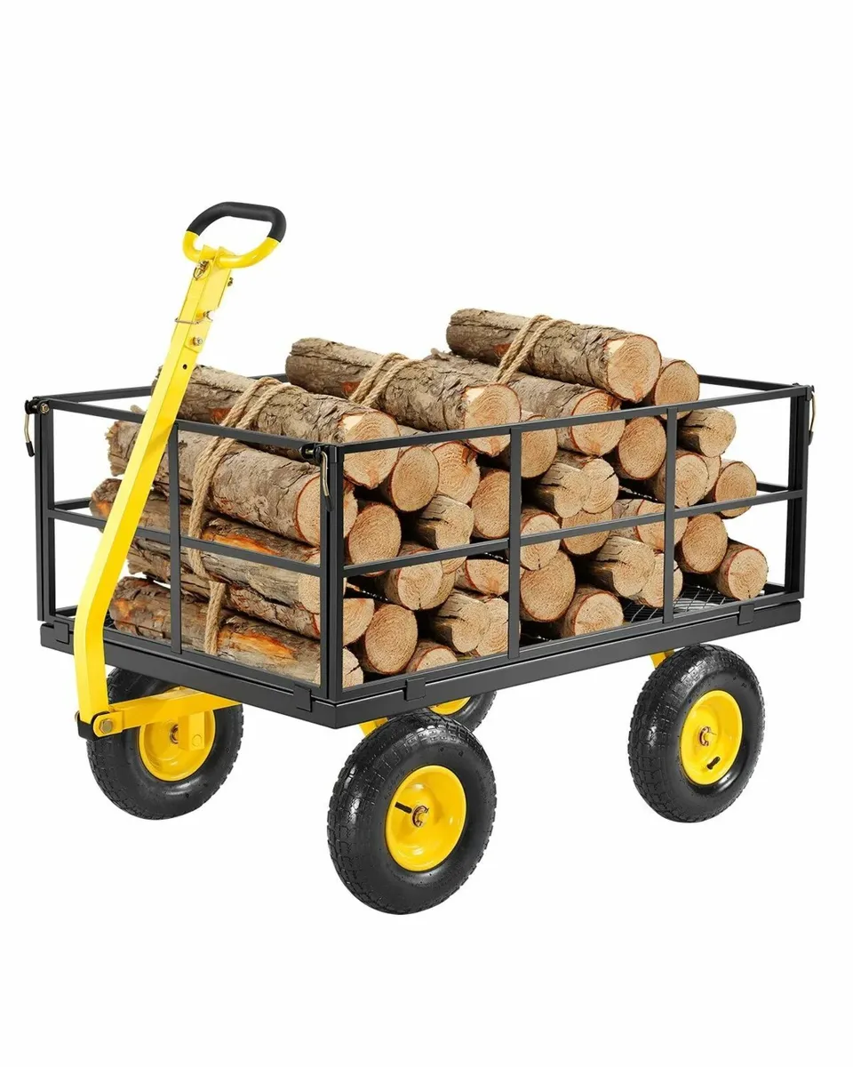 Heavy Duty Steel Garden Cart 635kg Capacity - Image 1