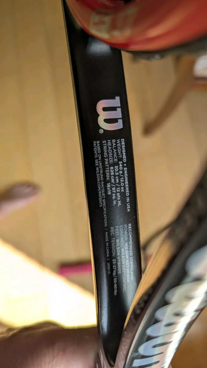 Tennis racket. RF97 pro staff signature 340g - Image 3
