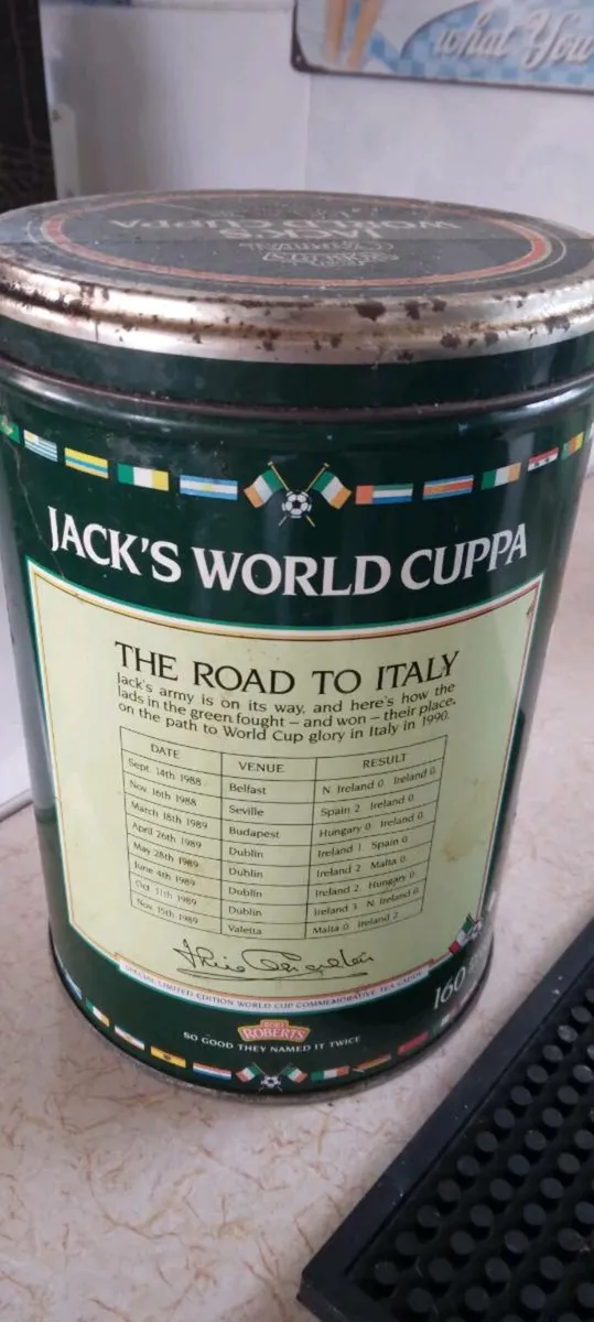Jack Charlton tea bag tin - Image 3