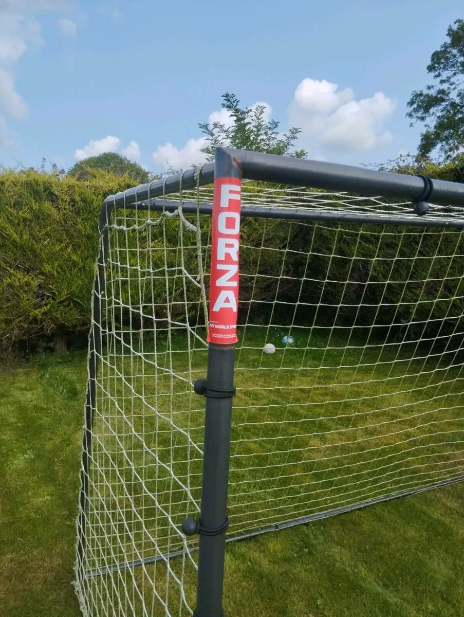 13ft x 6ft Soccer metal netted goals - Image 4