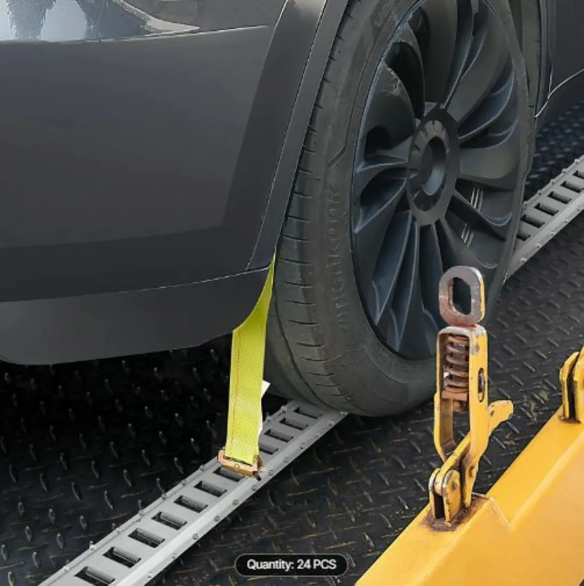 Track Tie-Down Rail Kit, 24PCS 5' E-Tracks Set - Image 4