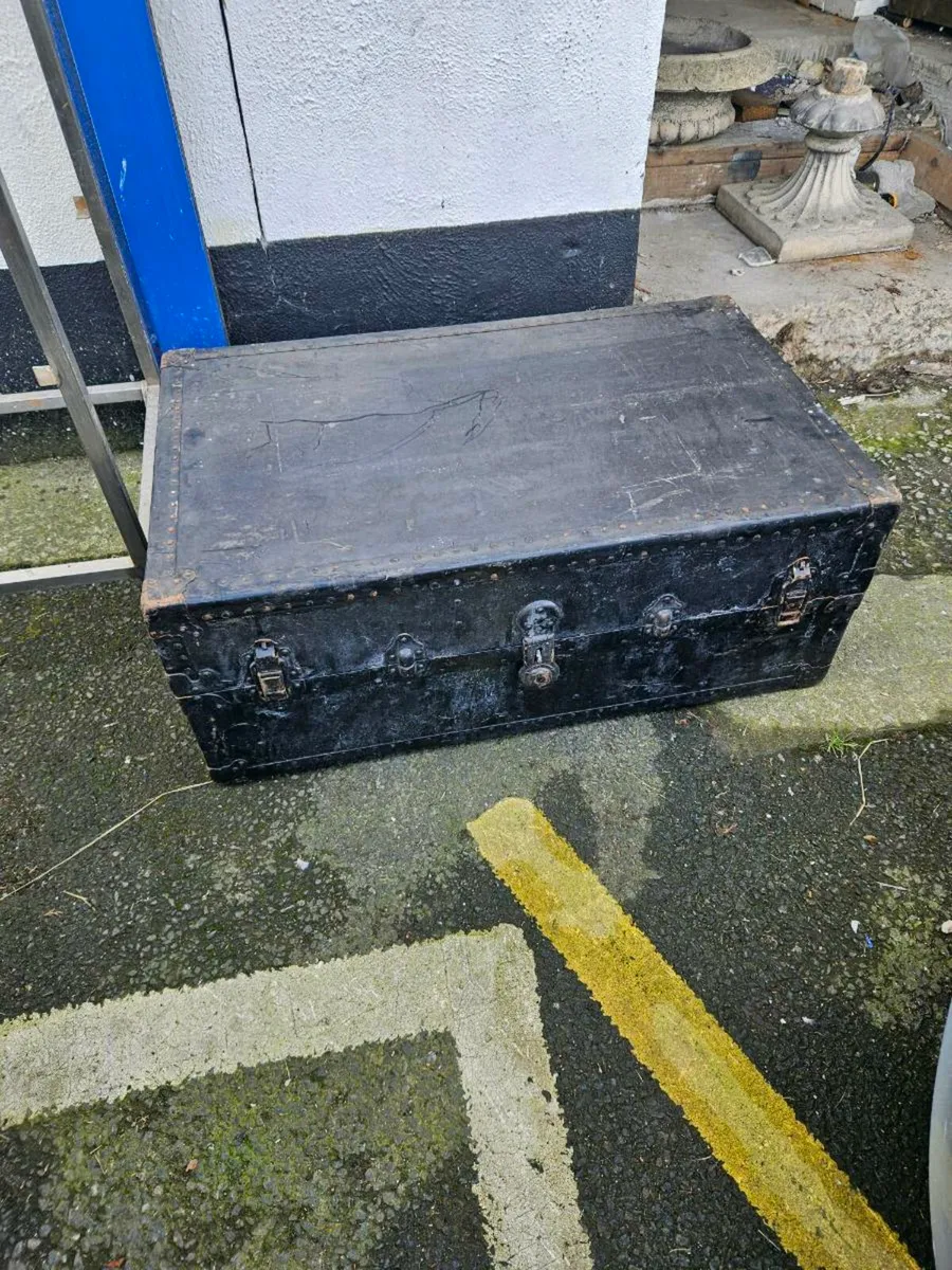 Vintage Theatre Steamer Trunk - Image 1