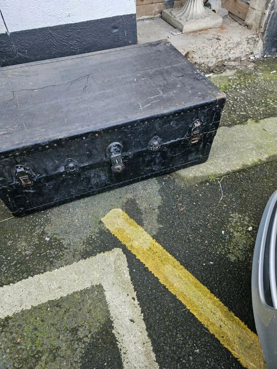 Vintage Theatre Steamer Trunk - Image 3