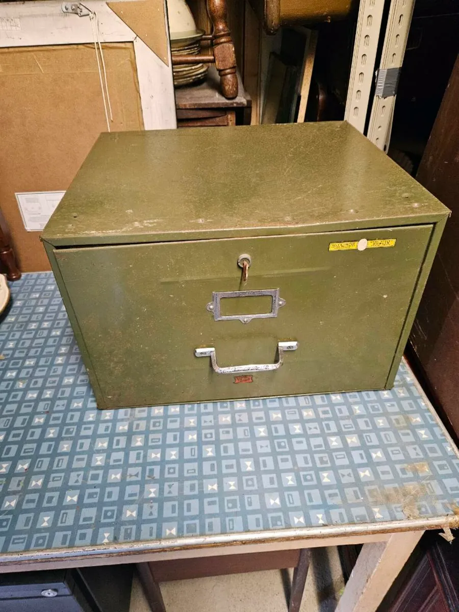 Vintage Filing Cabinet Made in Dublin - Image 1