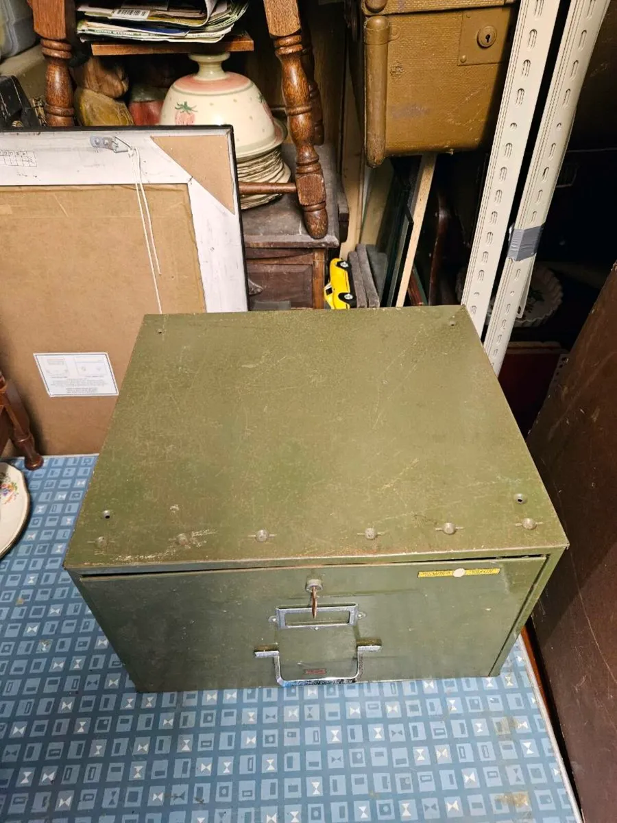 Vintage Filing Cabinet Made in Dublin - Image 3