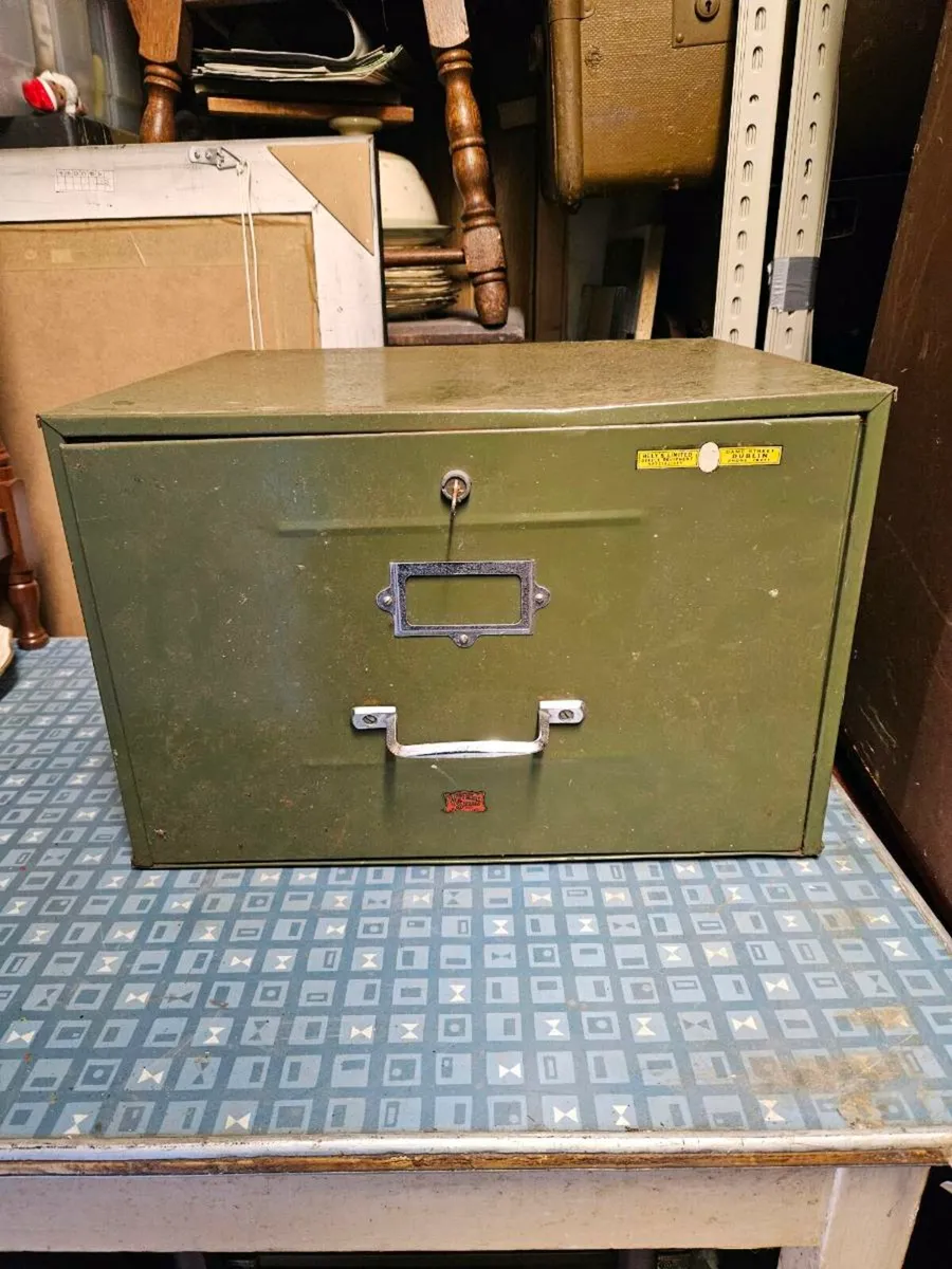Vintage Filing Cabinet Made in Dublin - Image 4