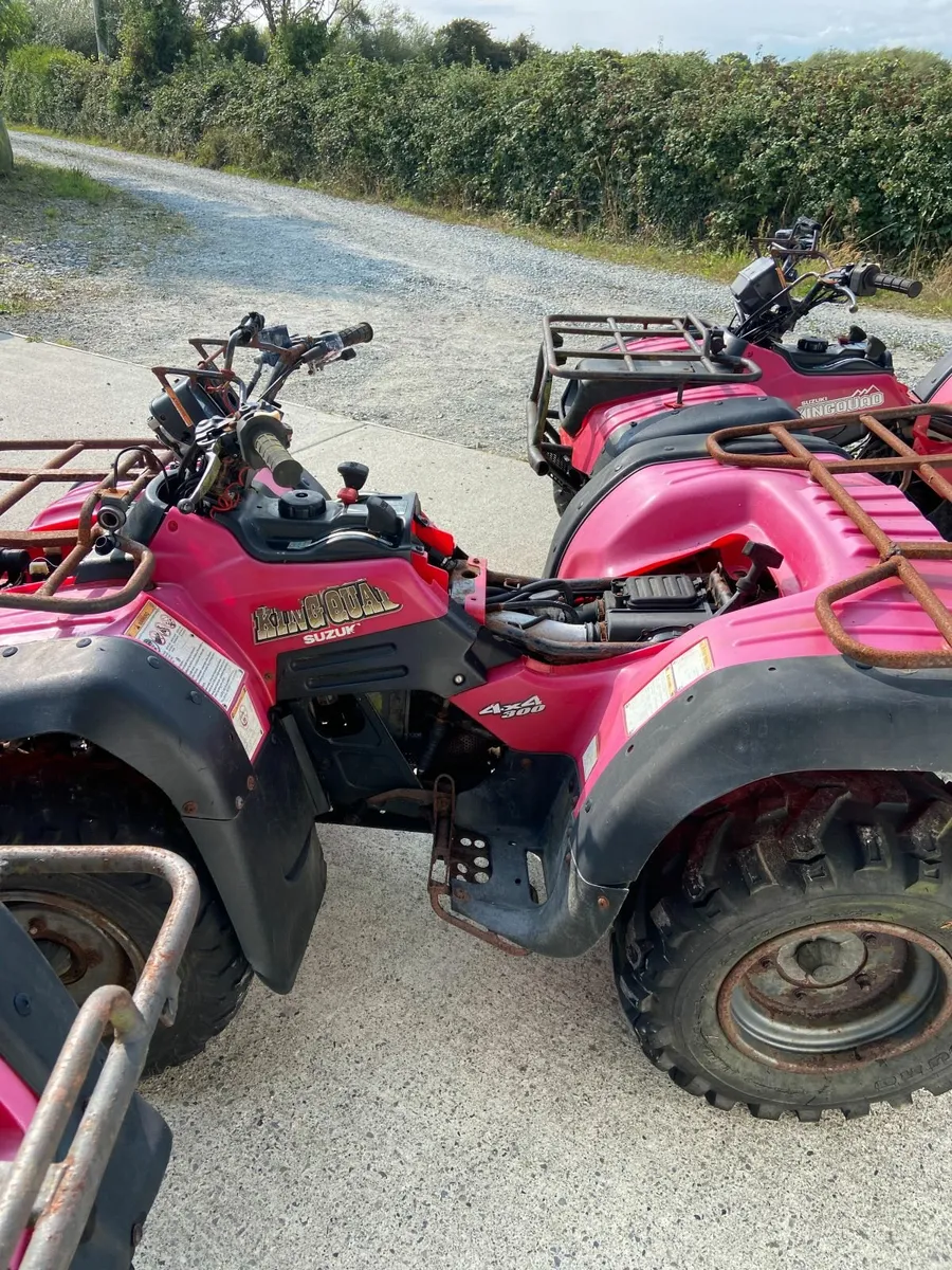 3 SUZUKI 300 Kingquad quads - Image 2