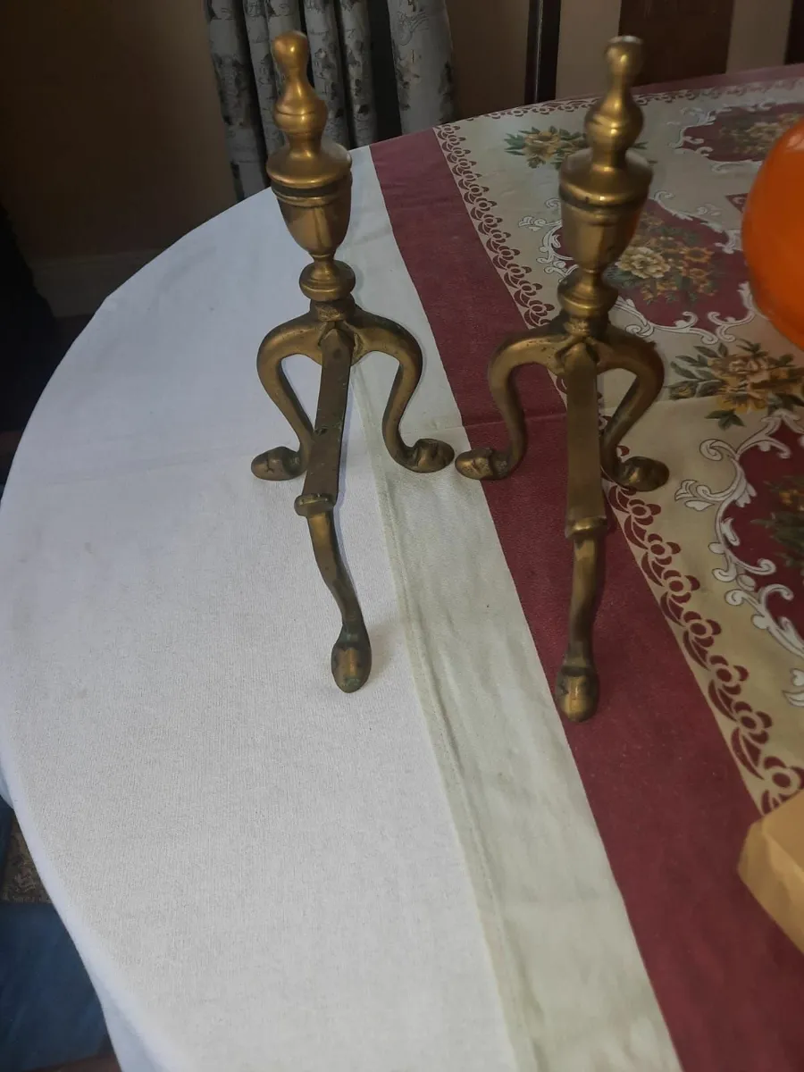 Antique fire dogs - Image 4