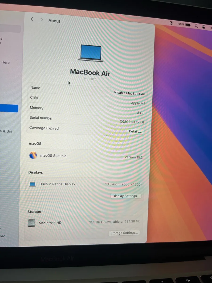 MacBook Air m1 512gb 2020 - Image 2
