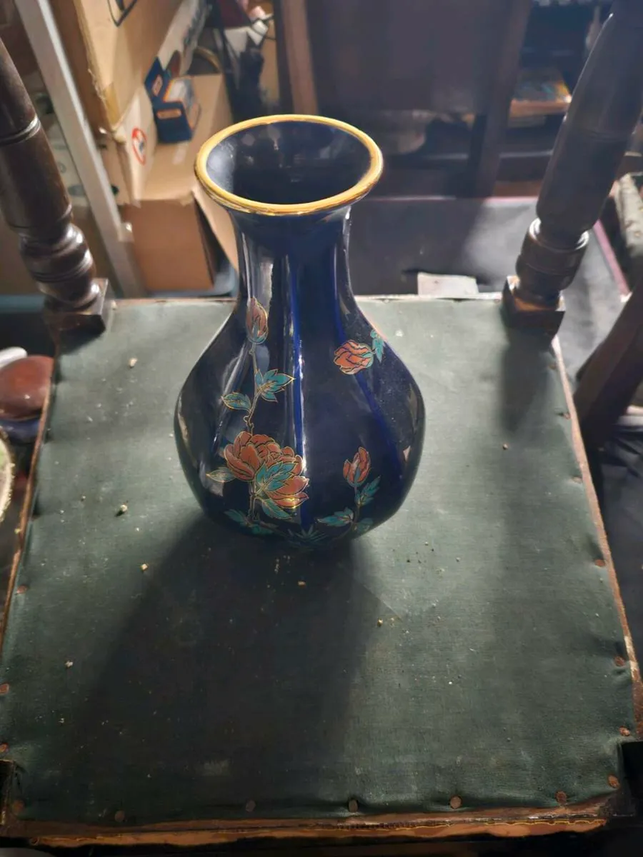 Vintage Arklow Pottery Oriental Paradise Vase - Image 2