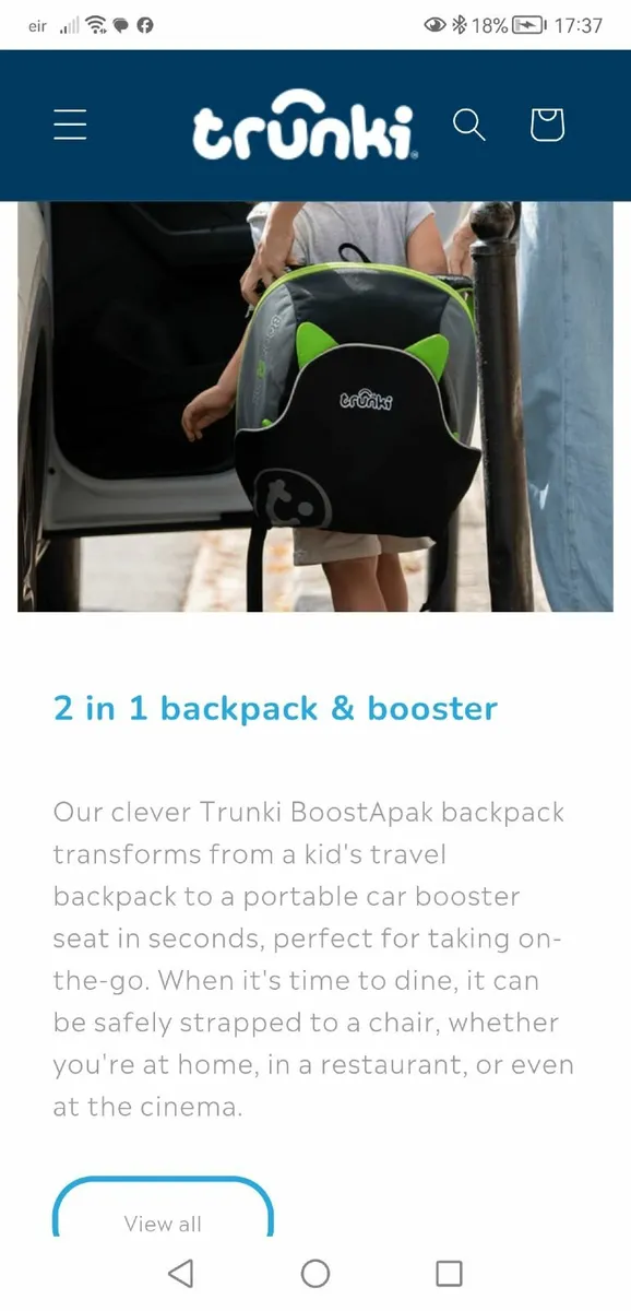 Trunki Boostapak carseat - Image 2