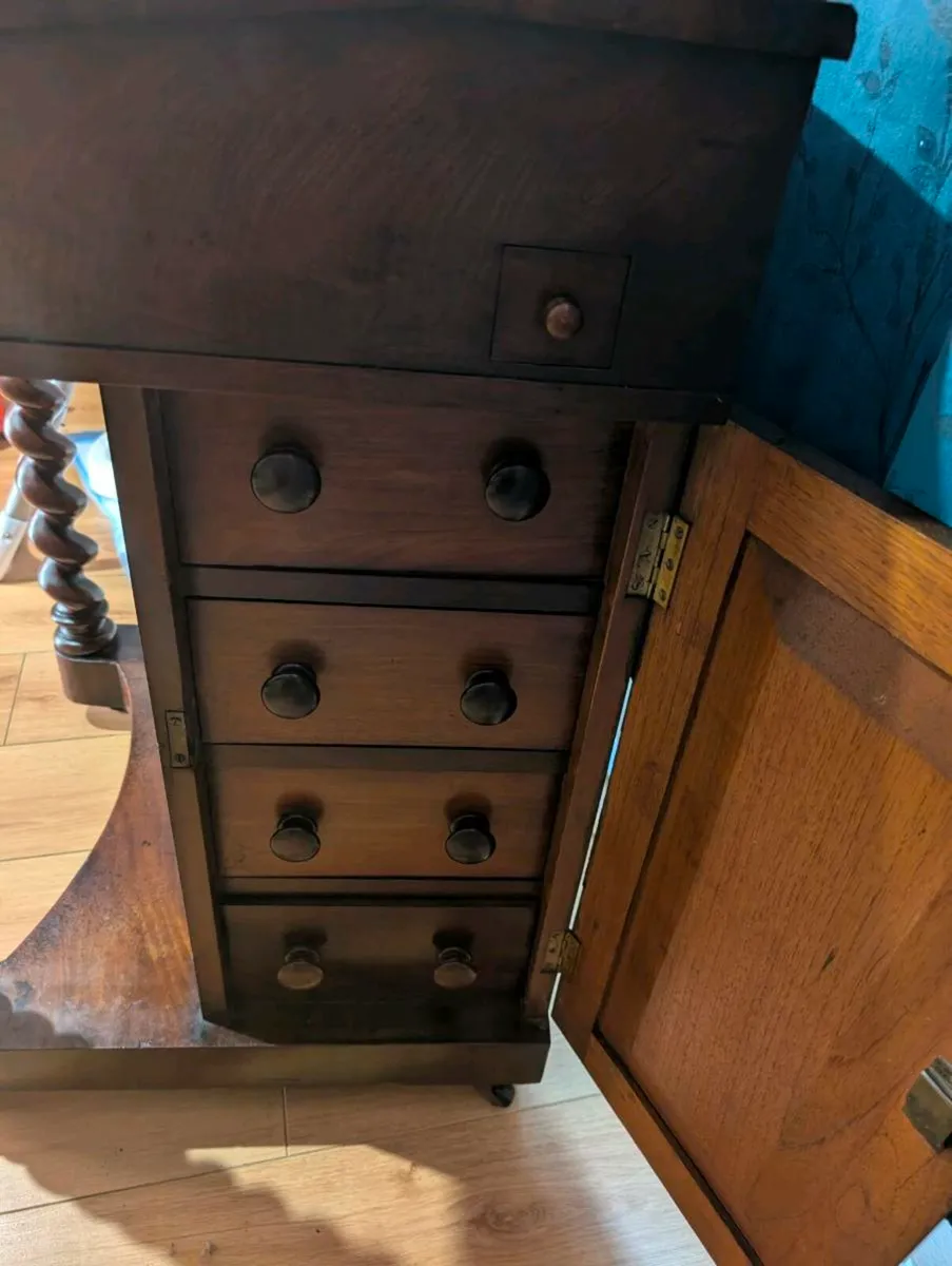 Victorian Mahogany Davenport - Image 2