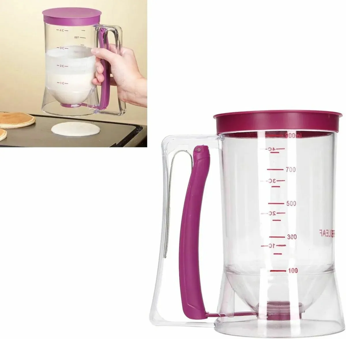 Dispenser Dough Scoop 900ml Batter Cupcake Maker - Image 3