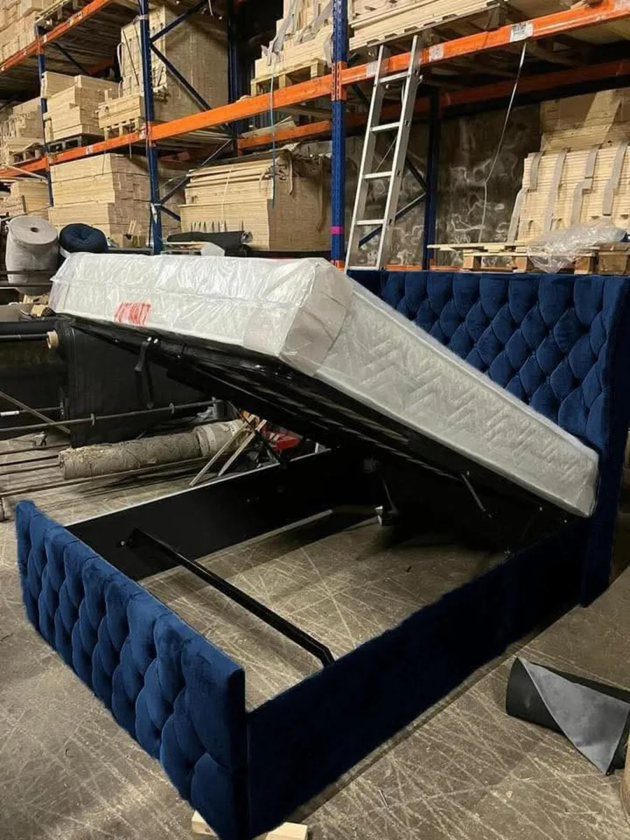 🚨NEW DUBAI WINGBACK BEDS WITH GAS LIFT🚨 - Image 4