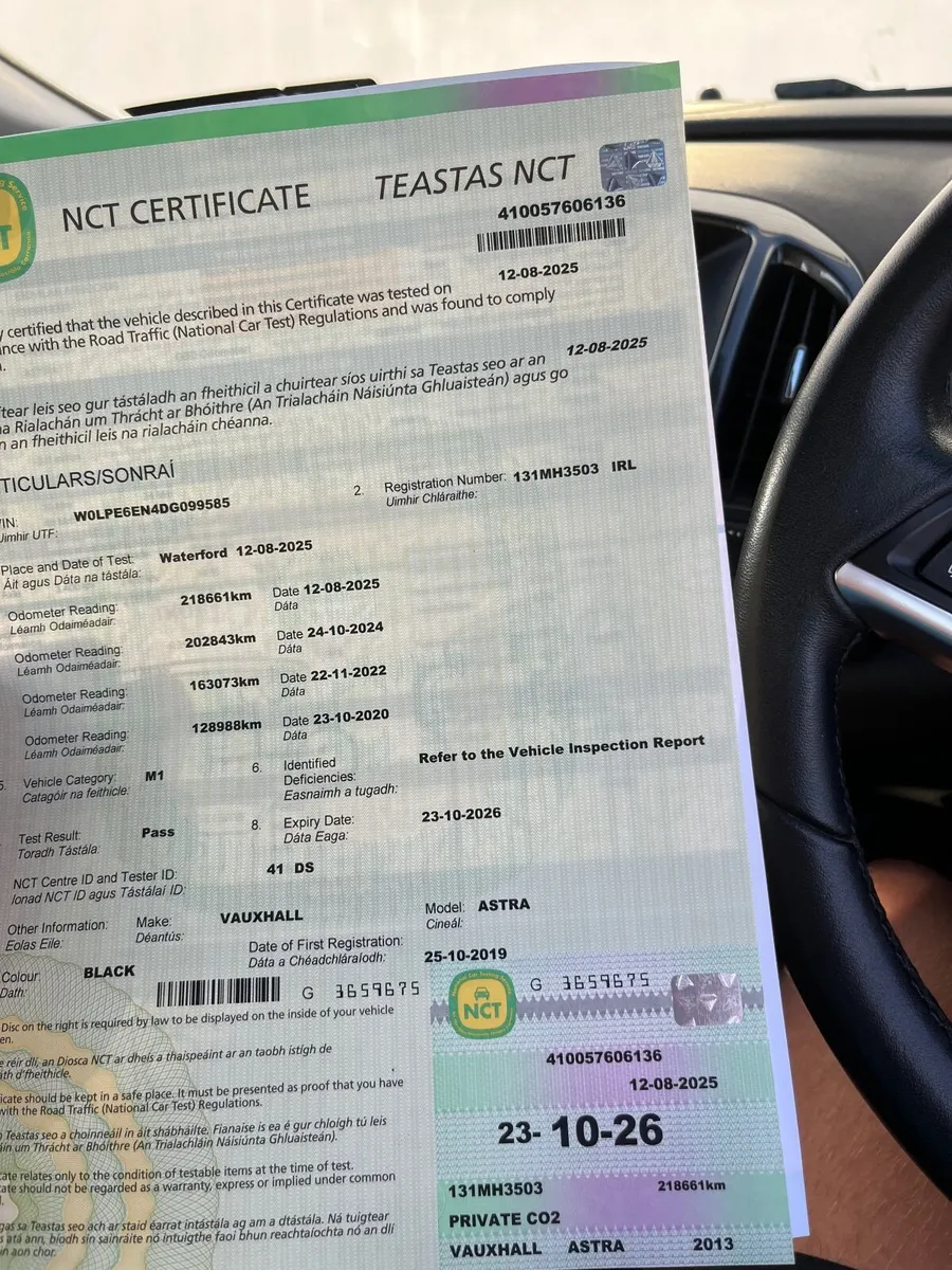 Vauxhall Astra Elite NEW NCT 10/26 - Image 2