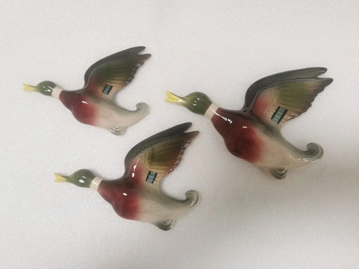 Vintage Staffordshire Flying Ducks - Image 2