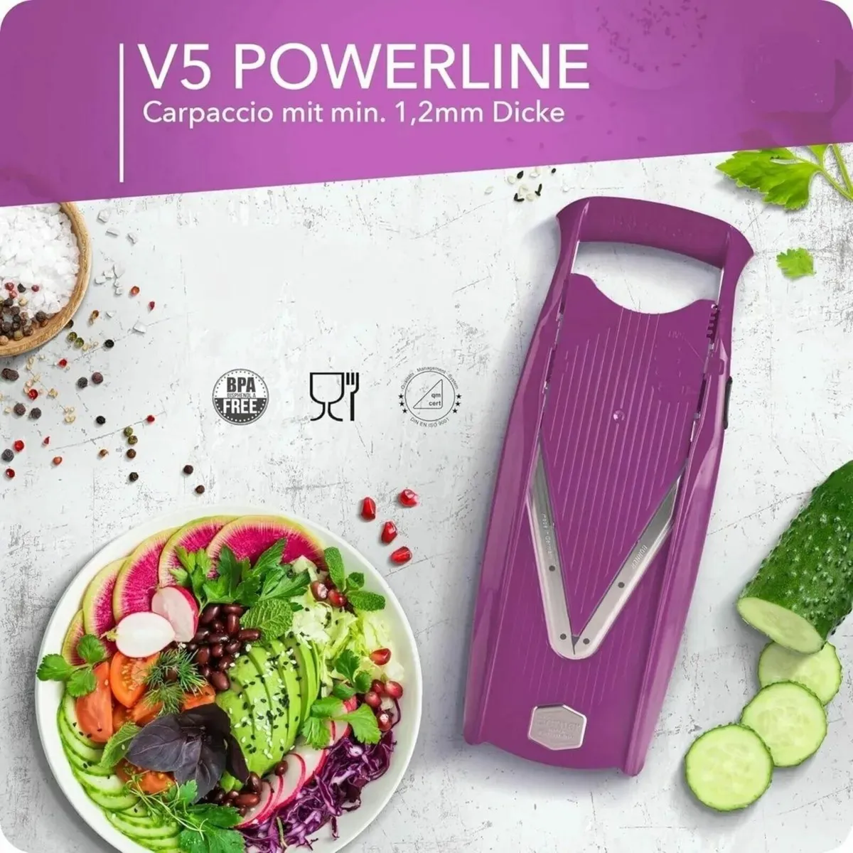 Vegetable Slicer Base Set V Slicer for Slices - Image 2