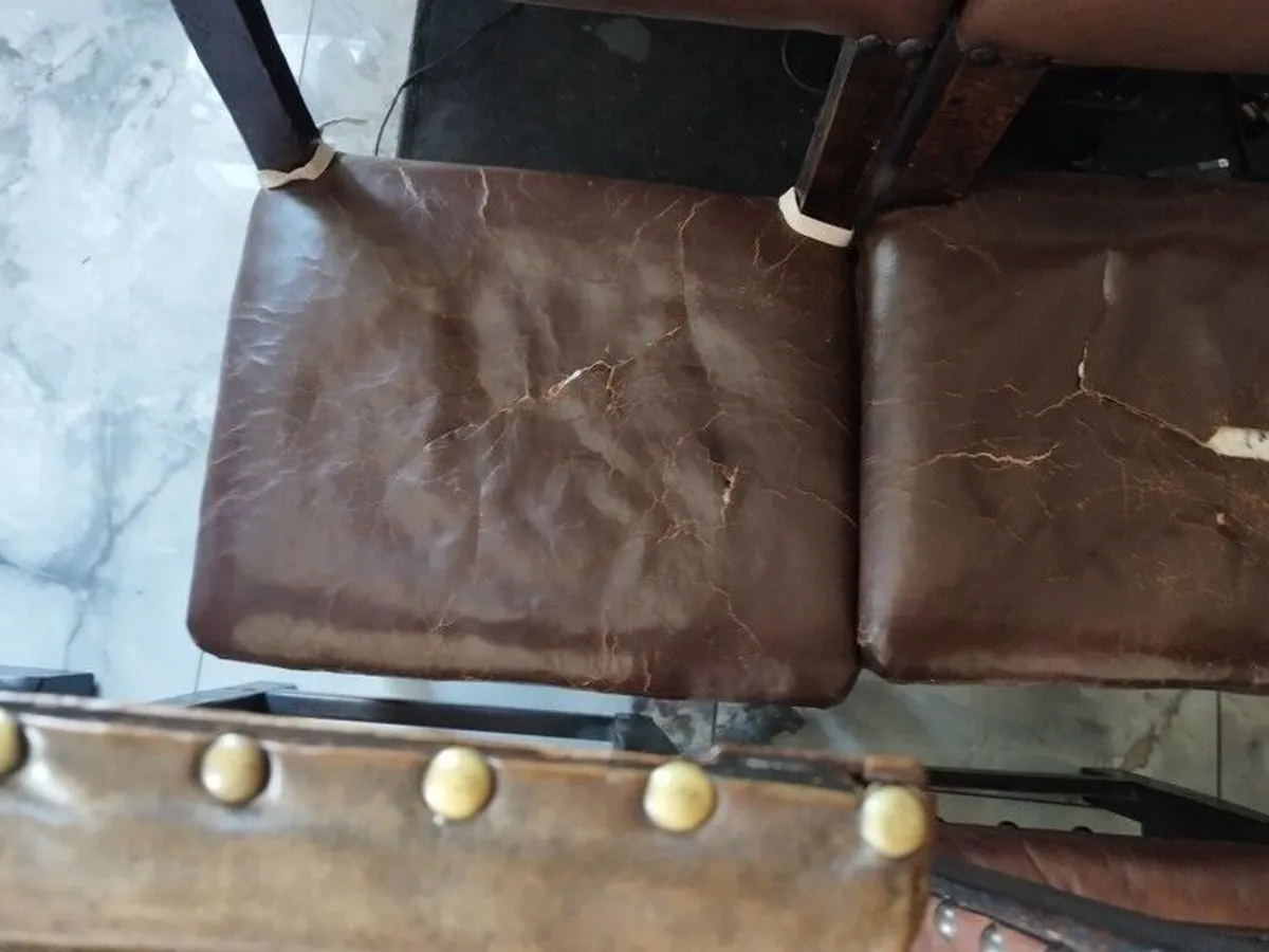 6 oak dining chairs - Image 3