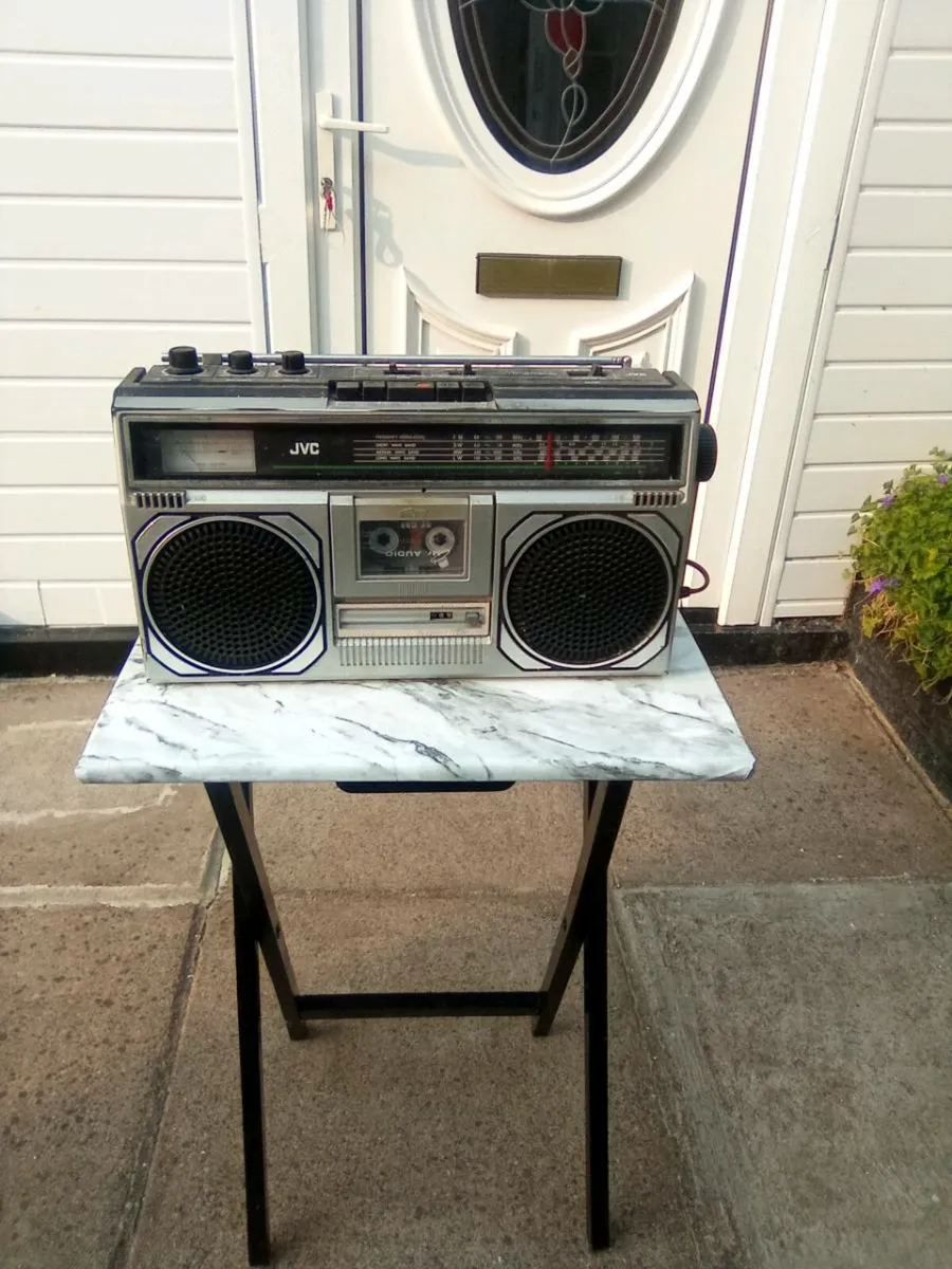 OLD.  JVC.   STEREO.   RADIO.   CASSETTE. RECORDER - Image 1