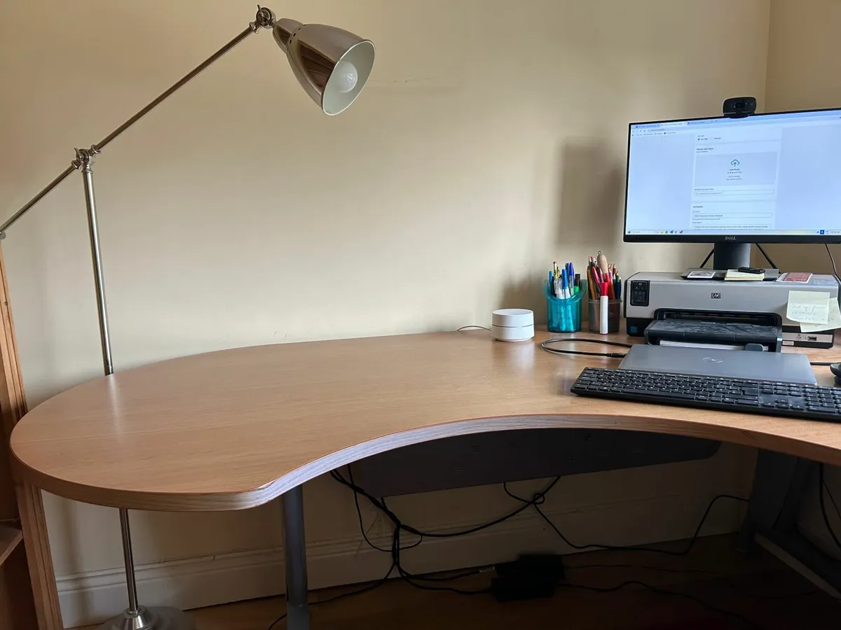 Office Desk and 2 Drawer Pedestal - Image 4
