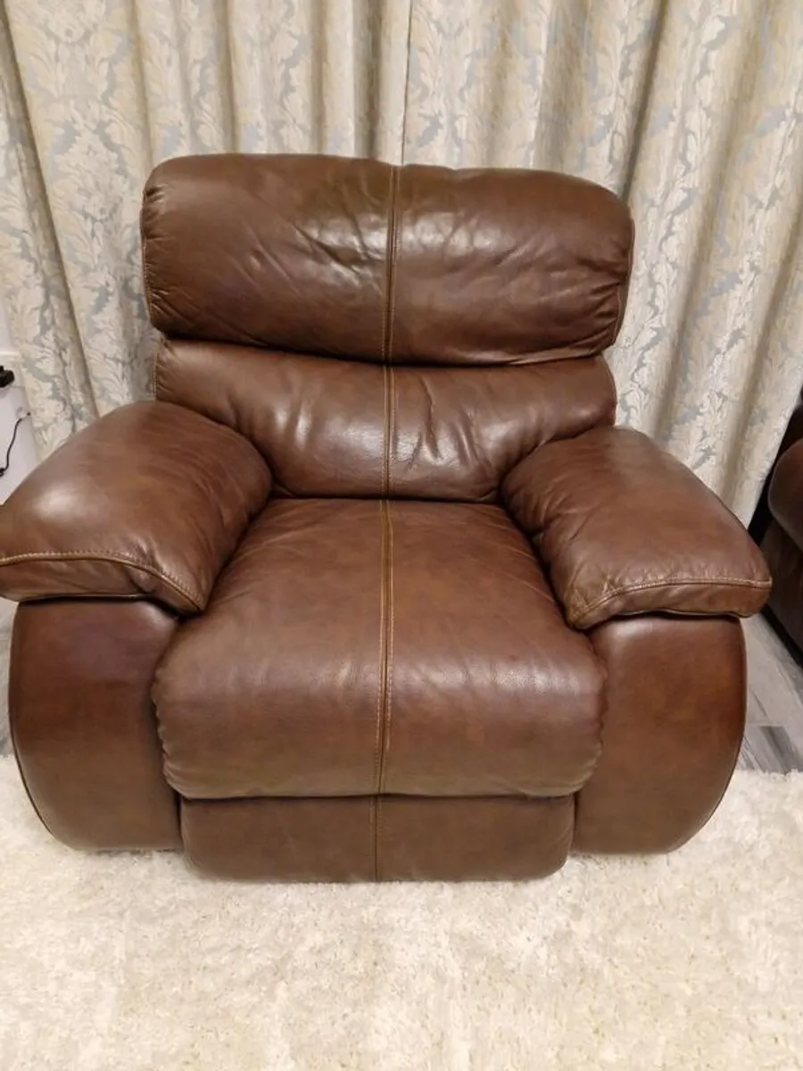 Ez Living Leather Recliner - Image 1