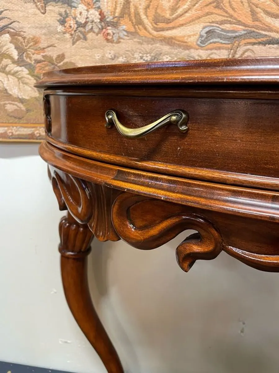 Vintage French Walnut Console Table. - Image 4