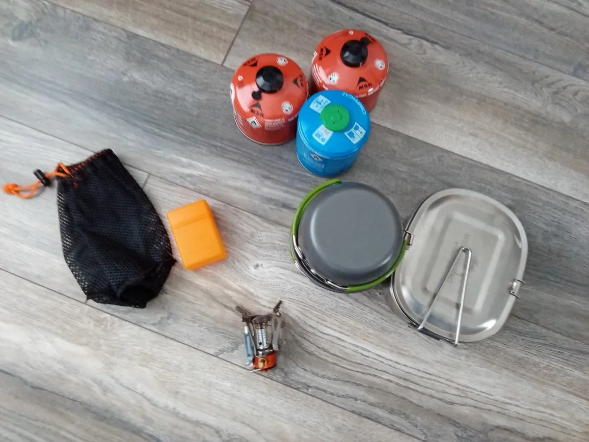 Portable Mini Gas Burner and Cooking Utensils. - Image 2