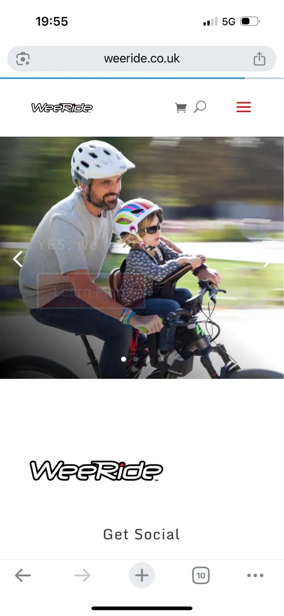 Weeride child bike seat - Image 3