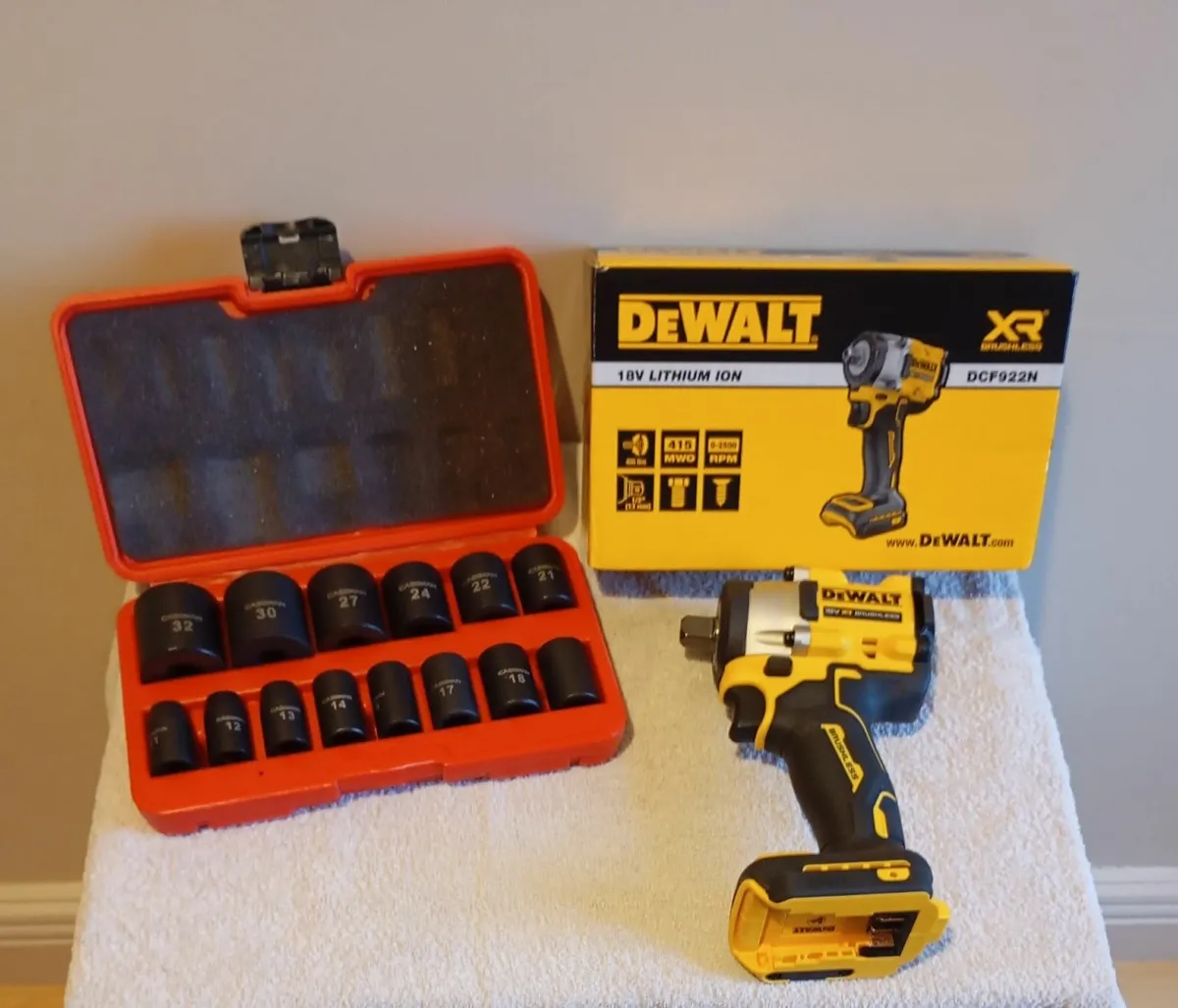 DeWalt Impact Wrench and Socket Set - Image 1