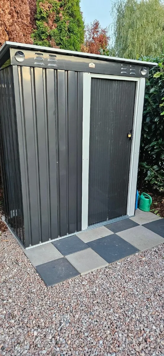 Metal Tool Shed 6 x 5 x 3 ft Sliding Door Rustproo - Image 3