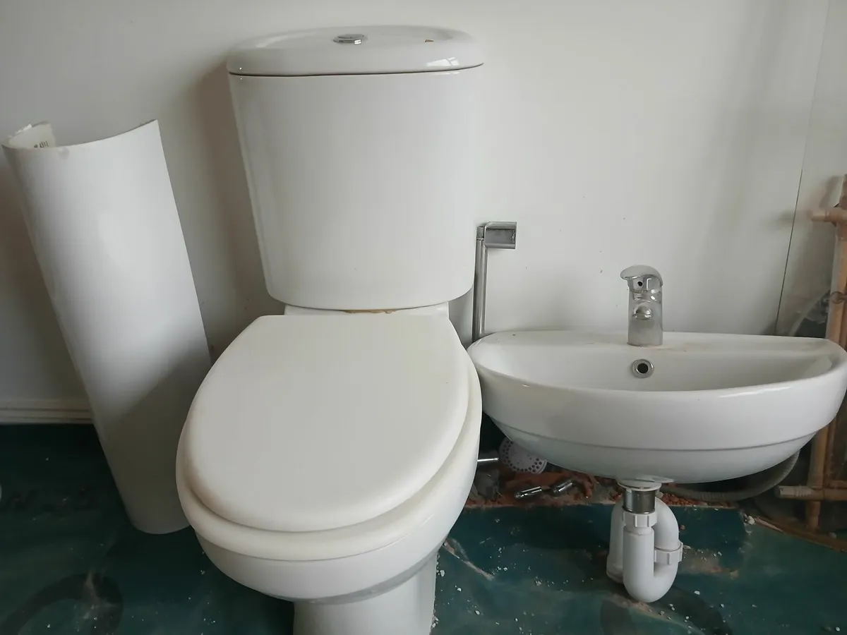 Toilet and wash hand basin
