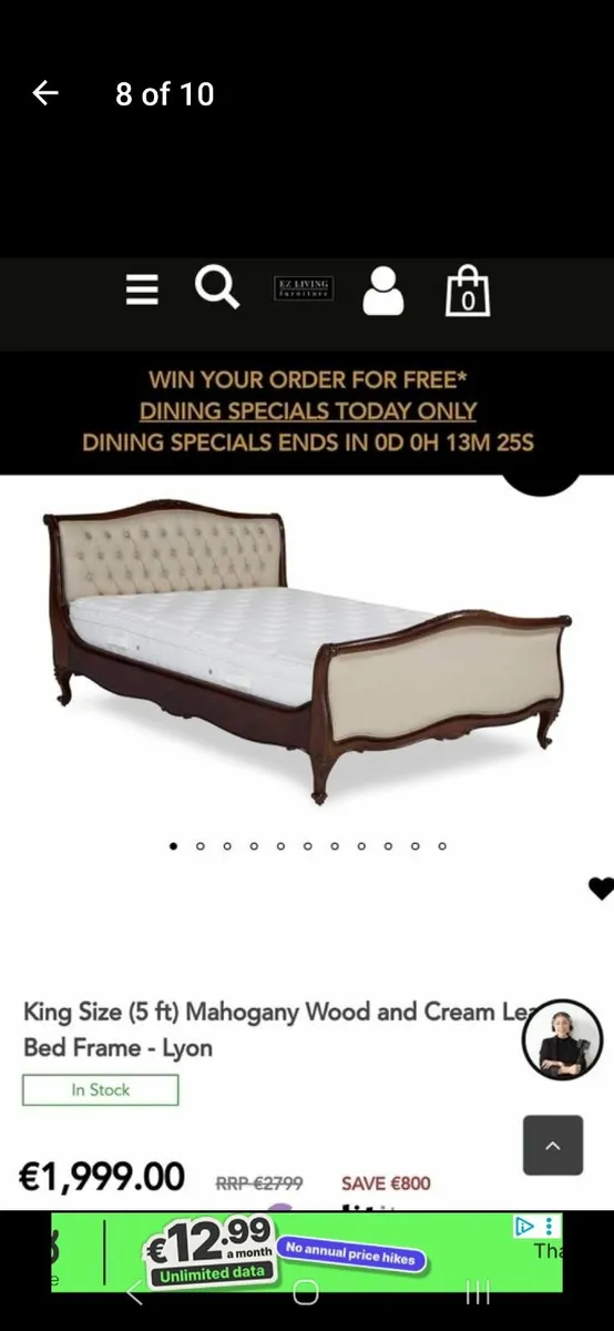King-size bed EZ Living Furniture - Image 4