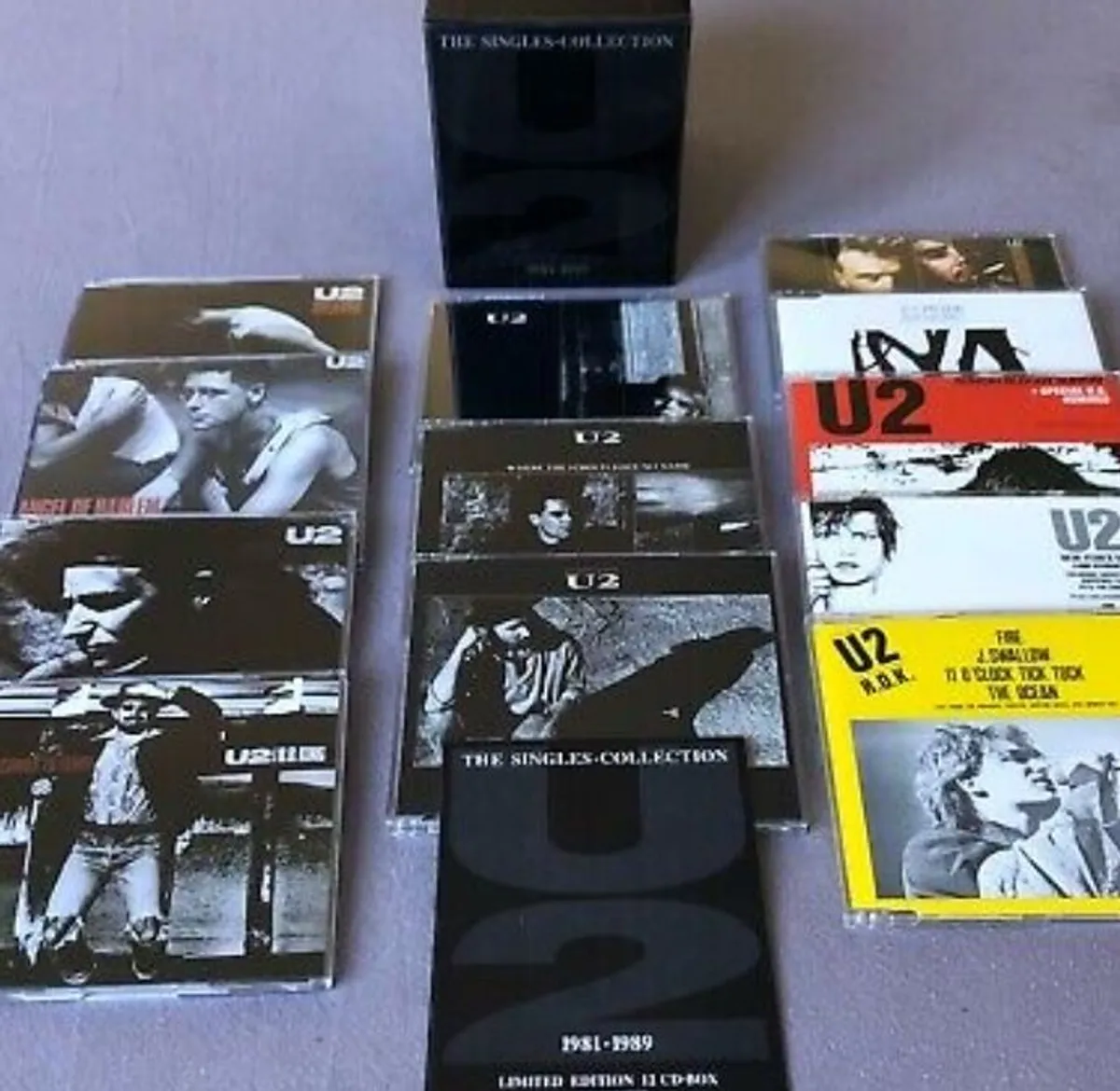U2 The Singles Collection 1981 - 1989 12 CD Singles/B Sides - Image 1