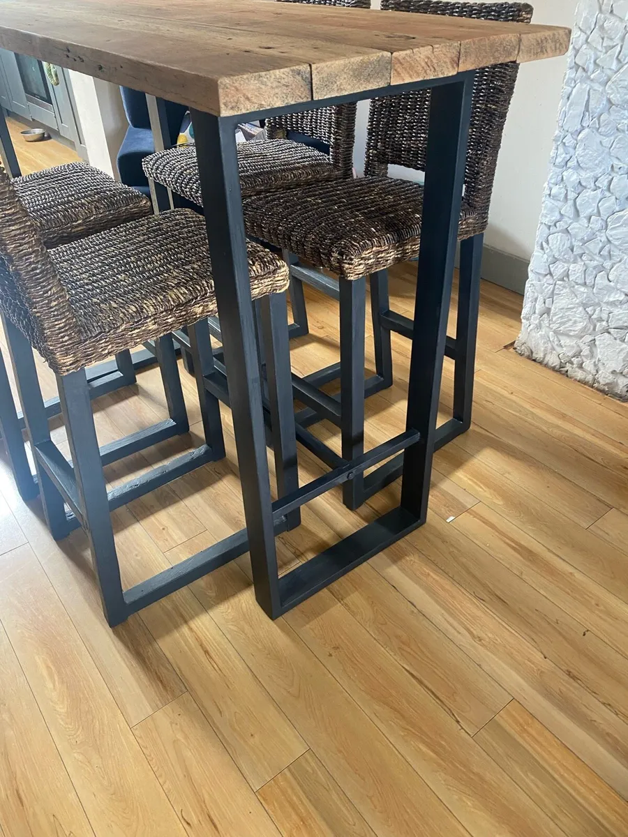 High table & chairs - Image 2