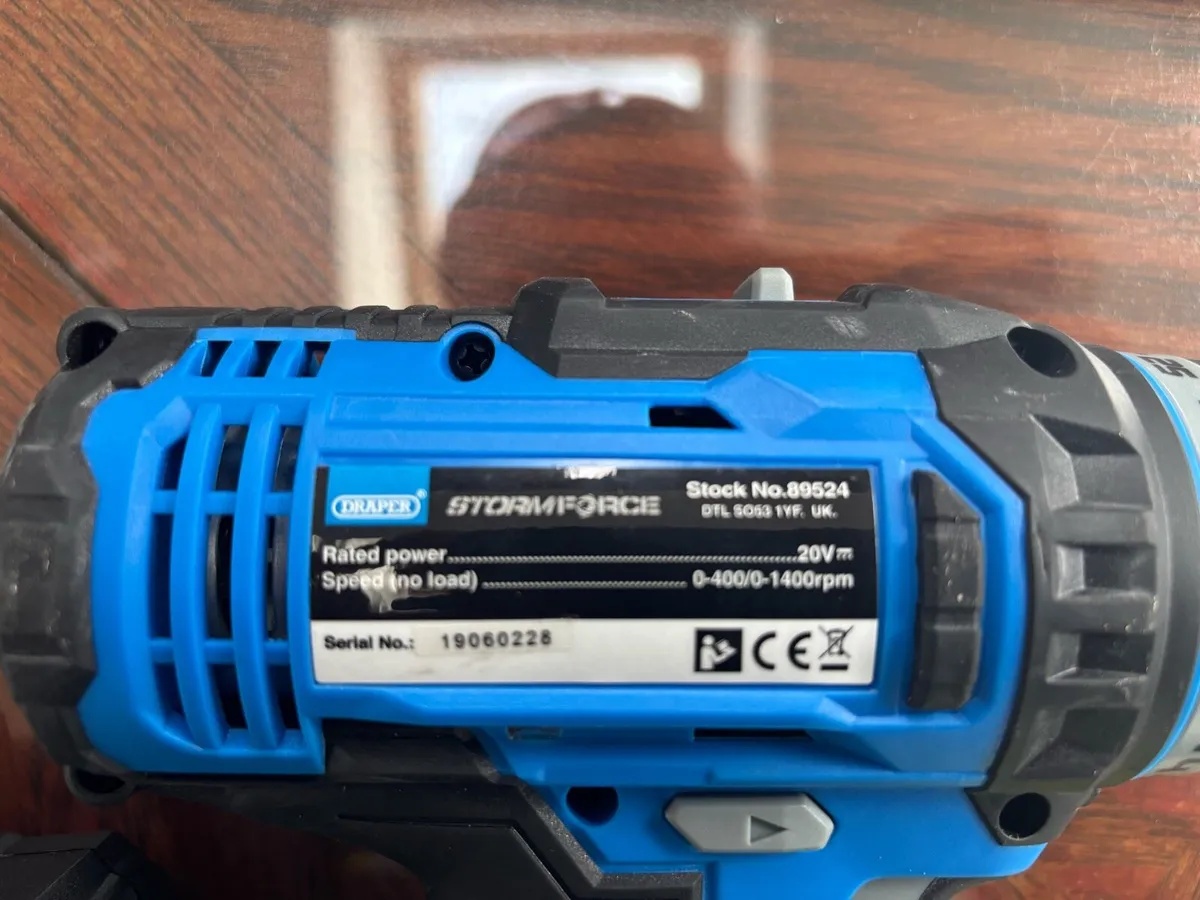 Draper drill and heat gun. - Image 2